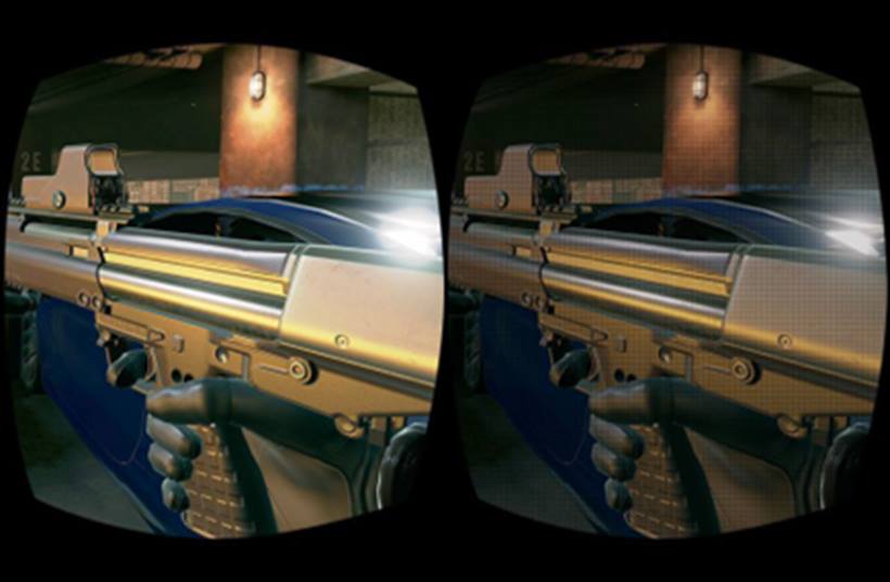 ↑StarVRのシミュレーション画像。左が5K、右が2K