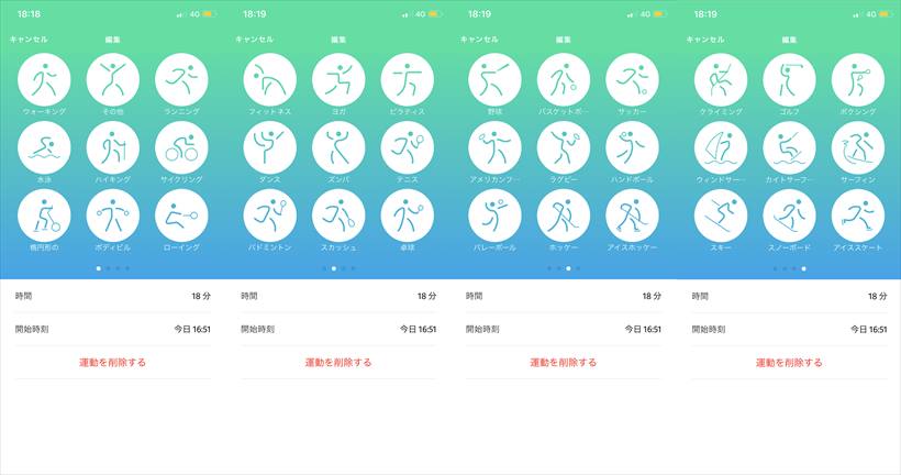 ↑測定される種目一覧