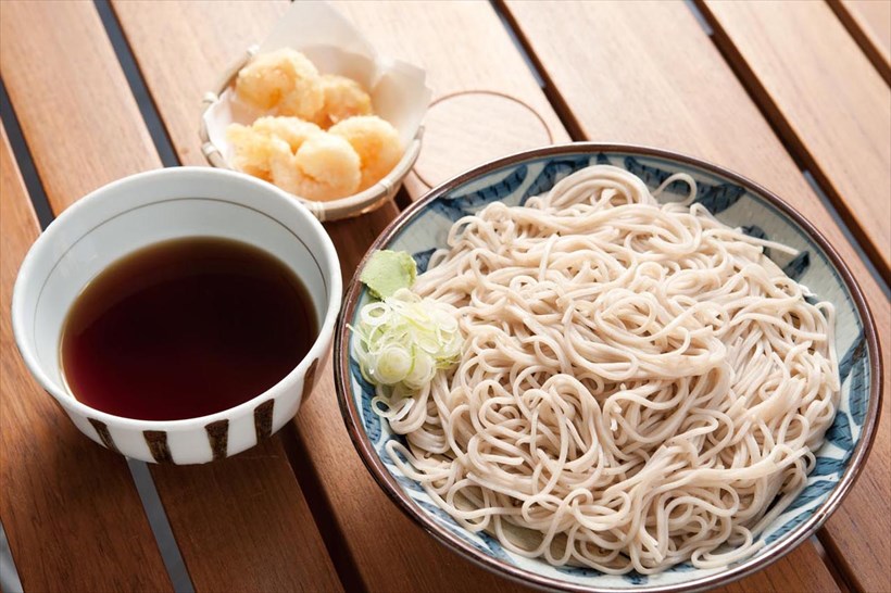 ↑小海老天つけそば(550円)は、「政吉そば」時代からの看板メニュー。ぜひ試したい
