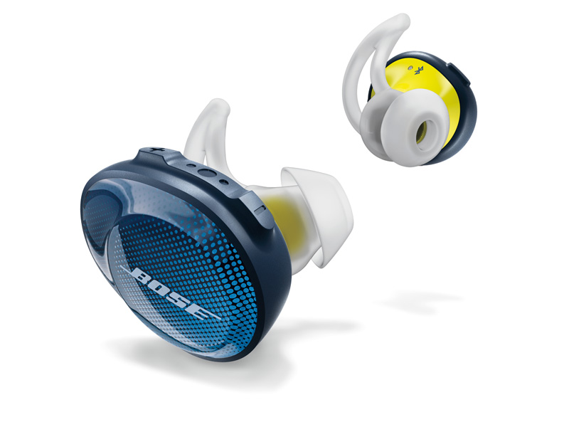 ↑ボーズ「SoundSport Free wireless hedphones」は接続性や装着感に抜群の安定感を誇る