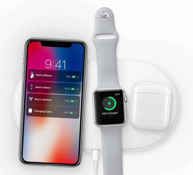 ↑アップル純正のワイヤレス充電パッド「AirPower」でAirPodsの次期モデルはチャージができるようになりそうだ