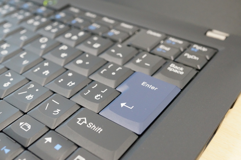 ↑7列のキーボードを搭載