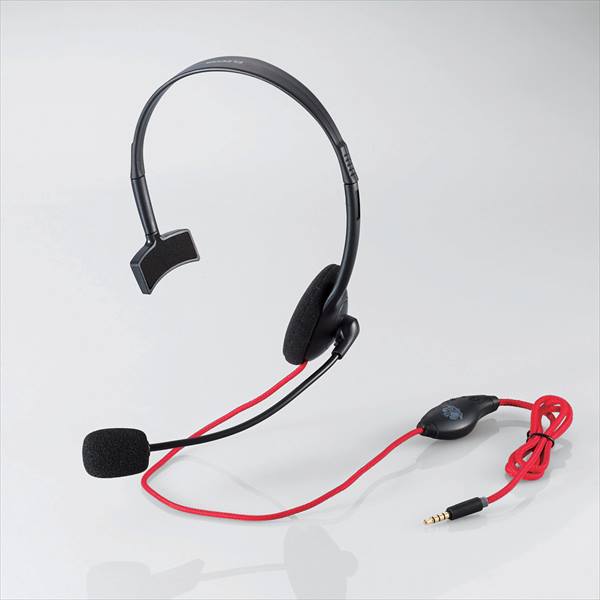 ↑モノラルタイプヘッドホン「HS-MHW01BK」。想定実売価格は1700円