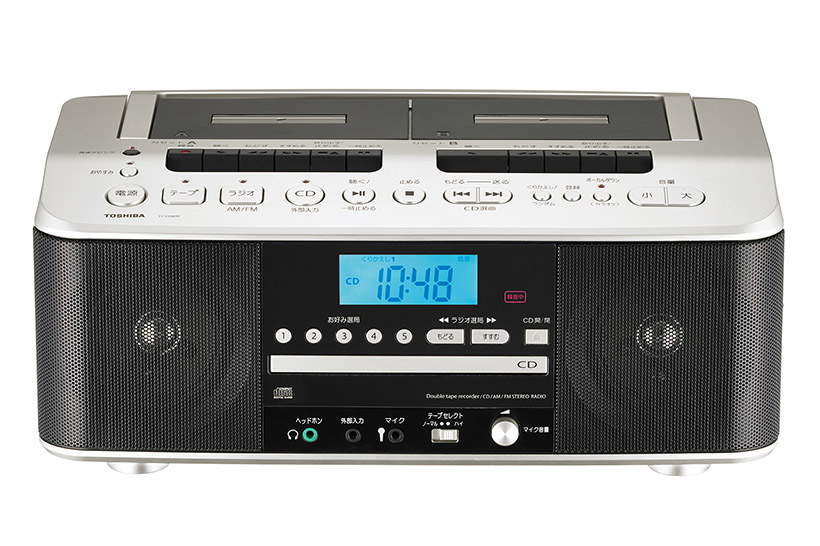 Wカセットデッキで高速ダビングもできちゃう! カラオケ機能搭載のCDラジカセ「TY-CDW99」