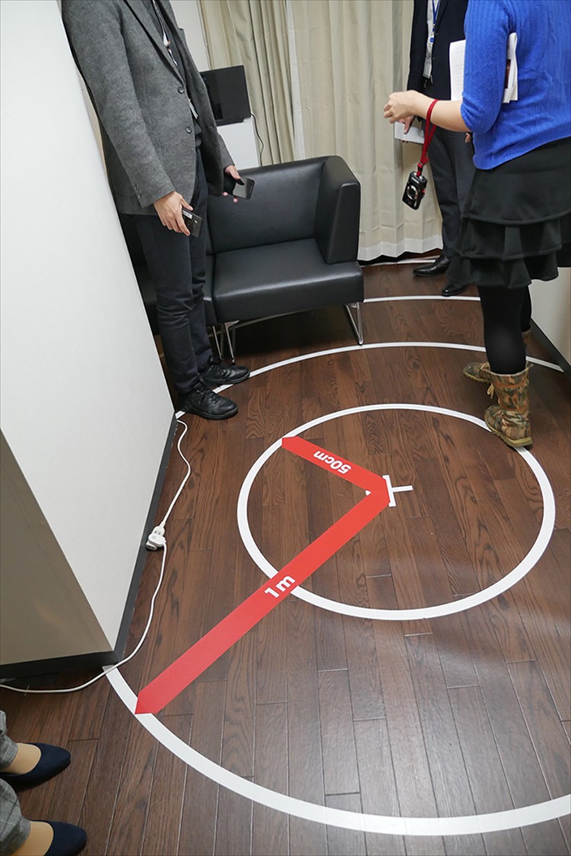 ↑どの位置でも快適に楽しめるデモも行われました