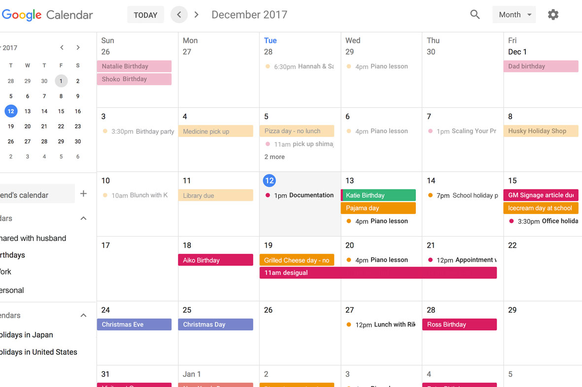 NY在住の共働き夫婦が実践!「Google Calendar & Keep」で仕事も家事も子育ても時短&時短