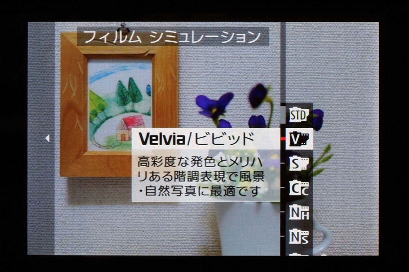 ↑具体的なフィルム名で仕上がりが選べる。フィルムの特徴を生かした描写は同社ならでは