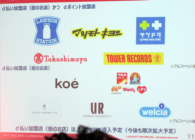↑この10社から対応。対応店舗は順次拡大予定