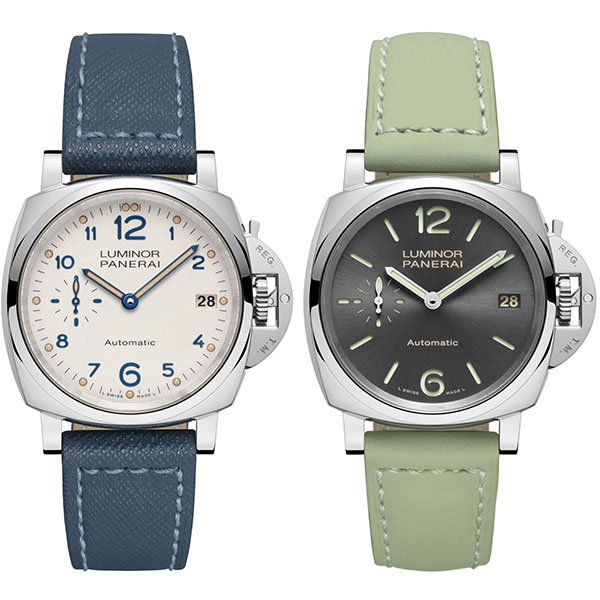 「ルミノール ドゥエ 3デイズ オートマティック アッチャイオ – 38mm」左/Ref.PAM00903、右/Ref.PAM00755