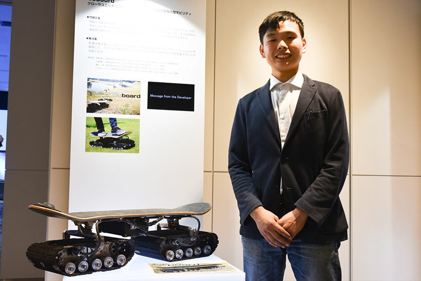 ↑長岡芸術大学大学院の学生であり、株式会社CuboRexの代表取締役社長でもある寺嶋氏