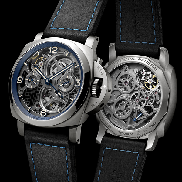 「ロ・シェンツィアート – ルミノール 1950 トゥールビヨン GMT チタニオ – 47mm」Ref.PAM00767
