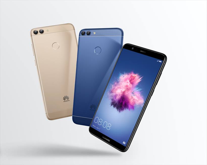 ↑MVNO専用モデルとして発売されたHUAWEI nova lite 2。カラバリはゴールド、ブルー、ブラックの3色