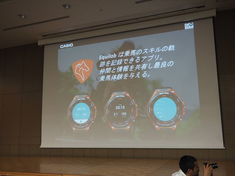 ↑乗馬アプリの「Equilab」はライドの軌跡や時間・速度、馬の消費カロリーなどのログを記録