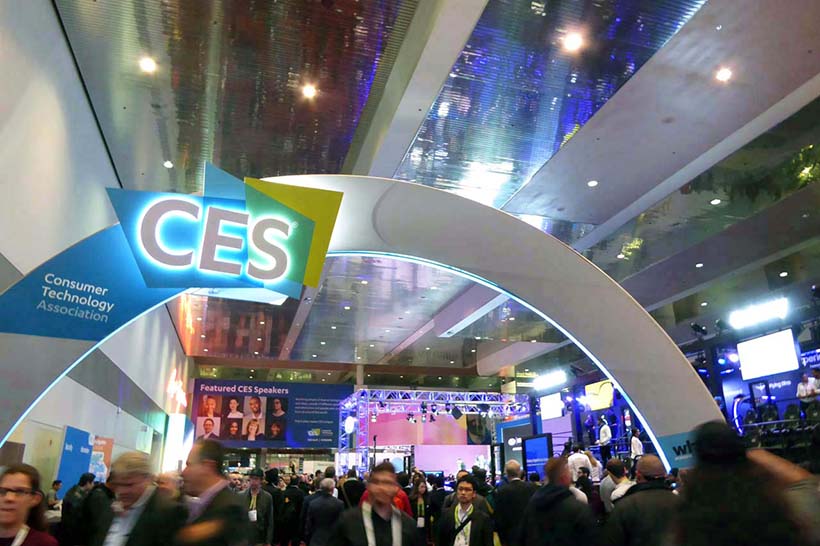 ↑4日間の開催で約20万人が集まる世界最大級のIT家電ショー「CES(セス)」。今年はCESが積み上げてきた51年の歴史の中で過去最大の開催規模となったという