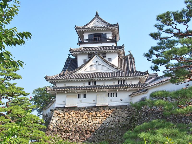 83579063 - kochi castle is a japanese castle in kochi, kochi prefecture, japan. kochi castle is a hilltop castle that was built by yamanouchi kazutoyo in 1601 and was completed in 1611.
