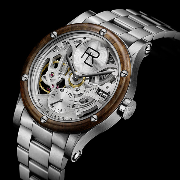 ラルフ ローレン「 オートモーティブ 45mm スケルトン スティール」371万5200円／Ref.RLR0220004 手巻き。ステンレススティールケース＆ブレスレット。直径44.8mm、厚さ11.2mm。5気圧防水