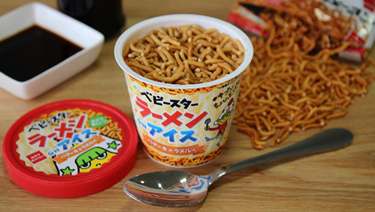 あのベビースターがアイスに! 前代未聞のラーメンアイスが29日よりセブン-イレブン先行発売