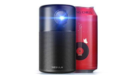 350ml缶サイズに機能を凝縮! 360度スピーカー内蔵のAndroidプロジェクター「Anker Nebula Capsule」