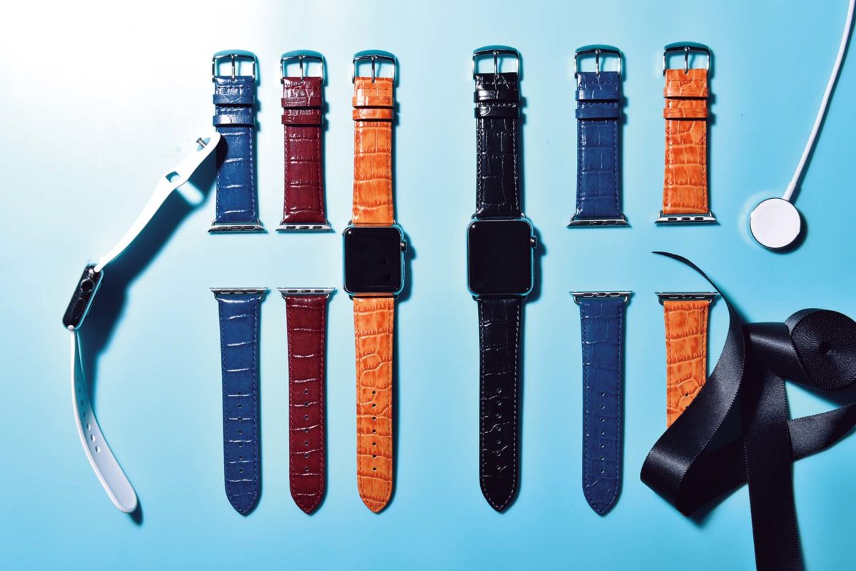 ビジネスシーンでも使いやすい！ Apple Watch対応強撥水仕上げの牛革ベルト