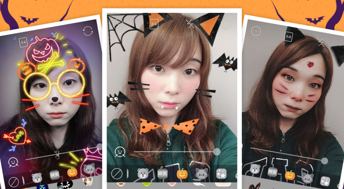 【2018年】SNOWのハロウィンスタンプを一挙紹介！全部実際に使ってみた