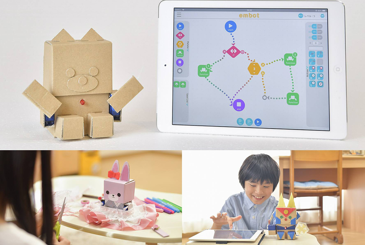 TDR近くで親子プログラミング! オリジナルロボット「embot」を体験できる教室