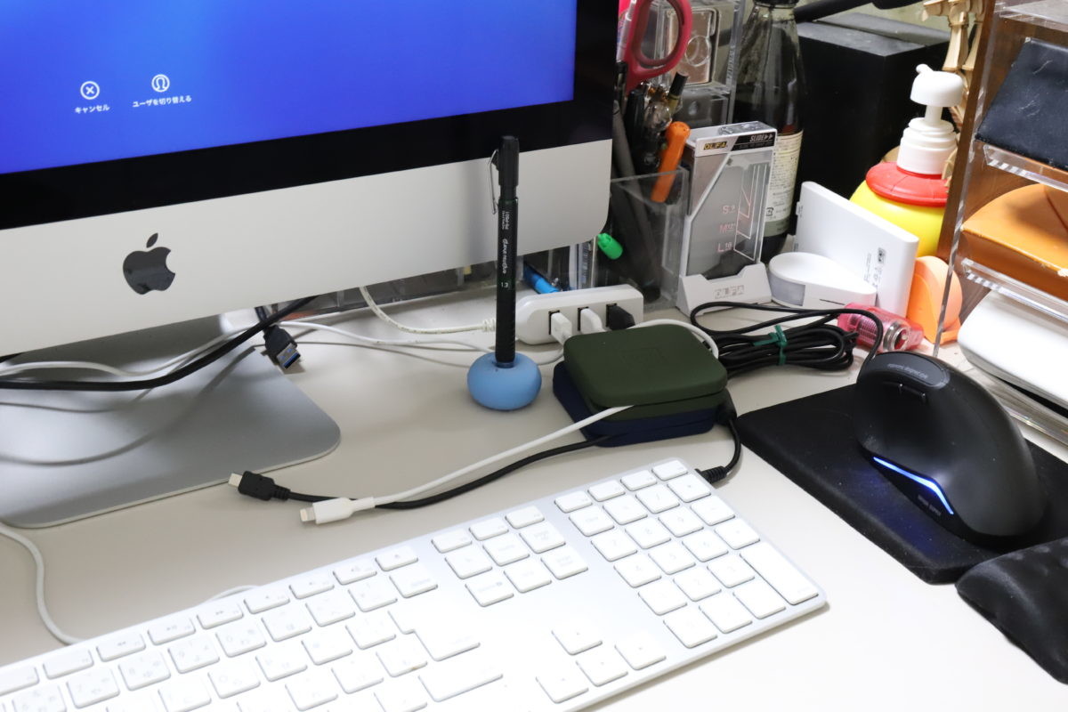↑複数のリールをスタック。内蔵のマグネットで結合するので安定感がある