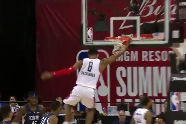 八村塁がサマーリーグでNBAデビュー！ 「ハエ叩きブロック」と「豪快ダンク」を見よ