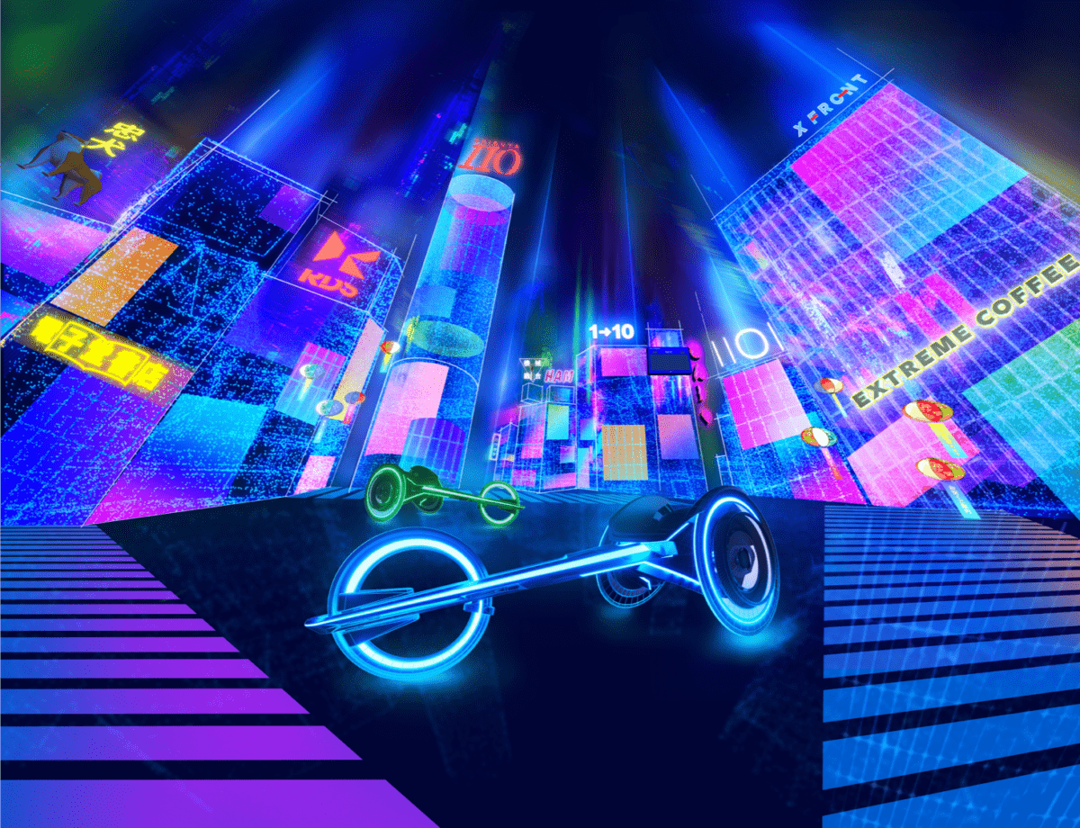 車いす競技を体感！ VRレーサー『CYBER WHEEL X』で未来都市・東京を疾走せよ