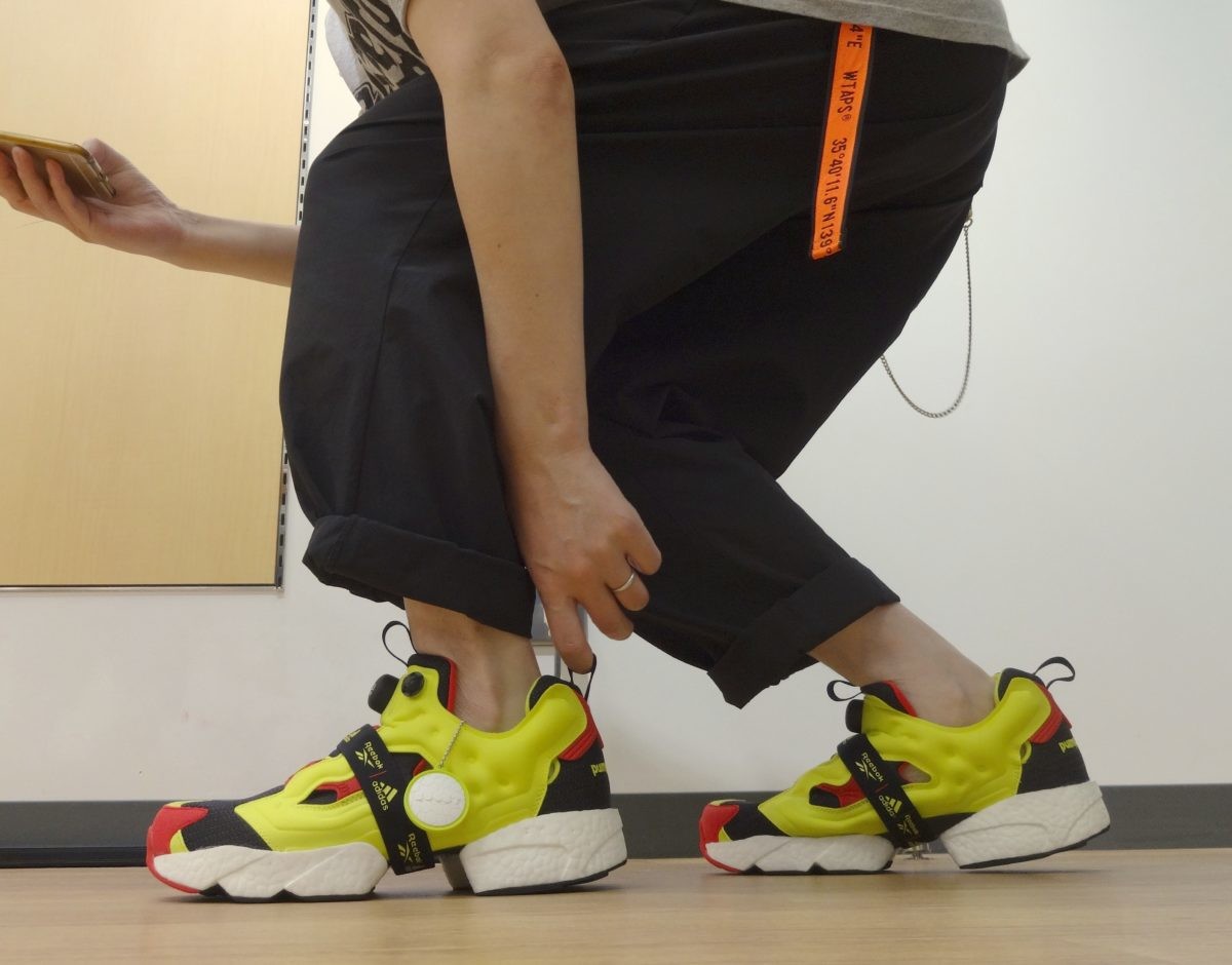発売直前、超話題の一足！ ブーストソール搭載「INSTAPUMP FURY BOOST™ OG MEETS OG」をお試しです!!