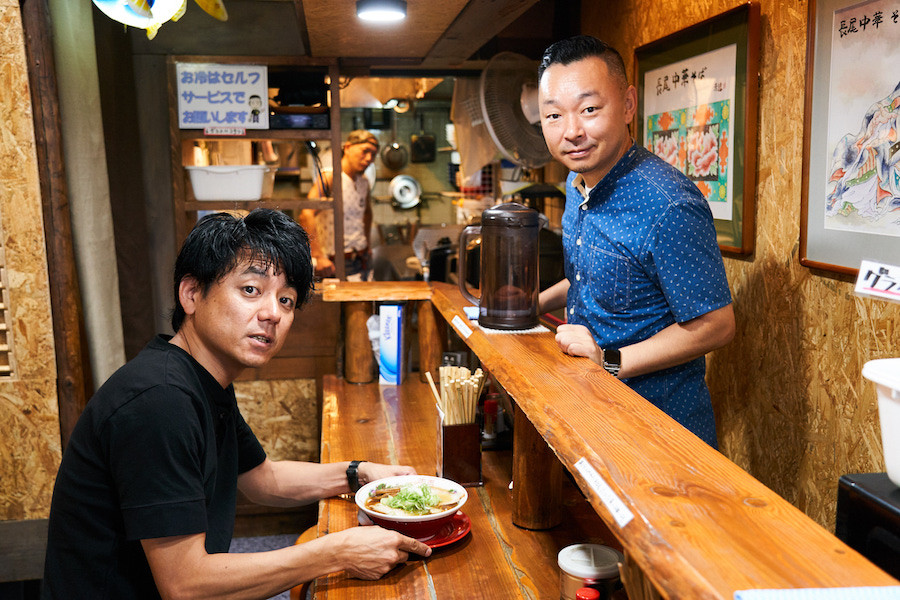 ↑田中さんとは、本稿で触れた凪グループの生田代表などと一緒に中国へ麺の研究旅行に行った間柄だ