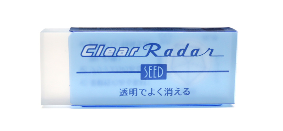 ↑SEED「クリアレーダー」/150円(税別) 一回り小さな100円(税別)サイズもある