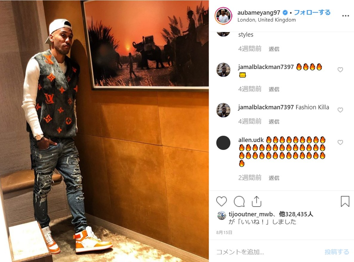超名門クラブが熱視線！ オーバメヤンの決定力はサッカーだけにあらず。比類なきファッションセンスを見よ！