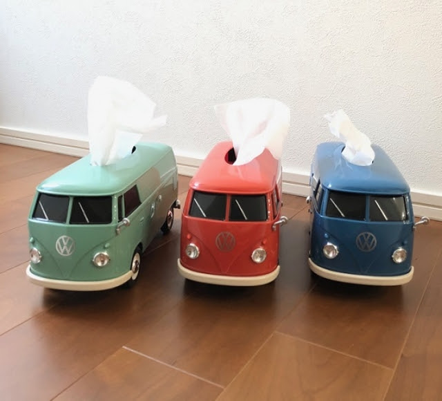 机上を走るティッシュ箱!? 「VWバス」のティッシュボックスでワーゲン愛が高まる～