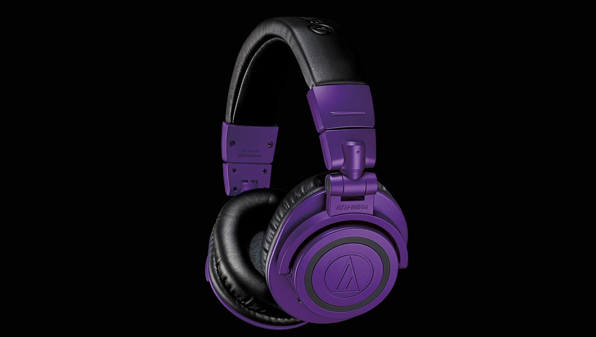 バイオレットな色合いが美しい!オーテクの定番モニターヘッドホン「ATH-M50x」に数量限定カラー登場
