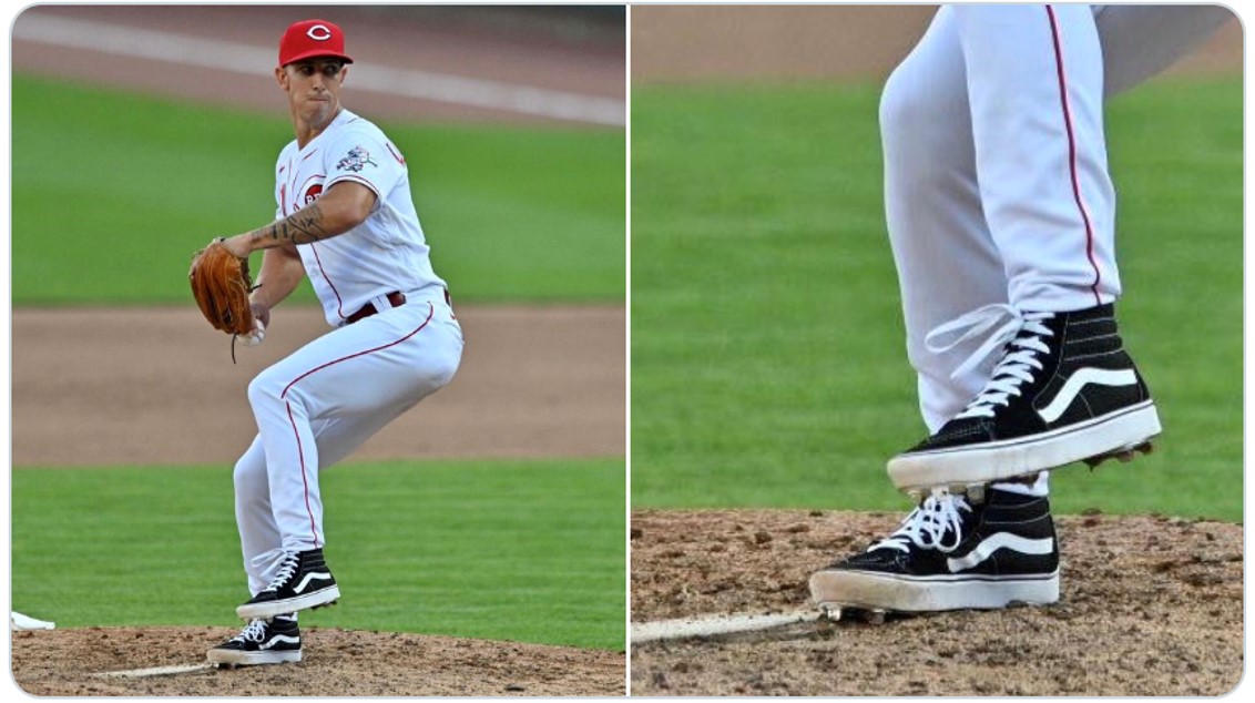 スケーターシューズの野球選手が登場!? MLB投手が履いたVANSスパイクがかっこいい