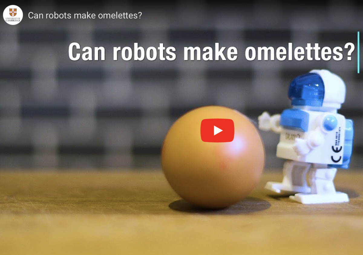 ロボットはオムレツも作れるようになったけど、まだまだ修行が必要