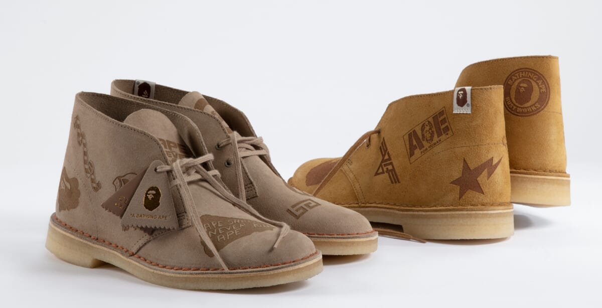 A BATHING APE × REGAL ワラビー クラークス BAPE®︎ × CLARKS】初となるコラボフットウェアが2020年8月8日に