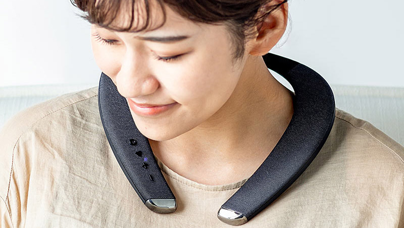 低遅延&防滴仕様で7980円! マルチに使えるワイヤレスネックスピーカー