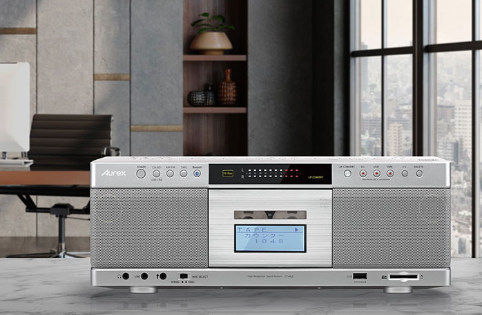 CDラジカセ初のBluetooth送信機能を搭載! ハイレゾ再生にも対応する東芝Aurex「TY-AK2」