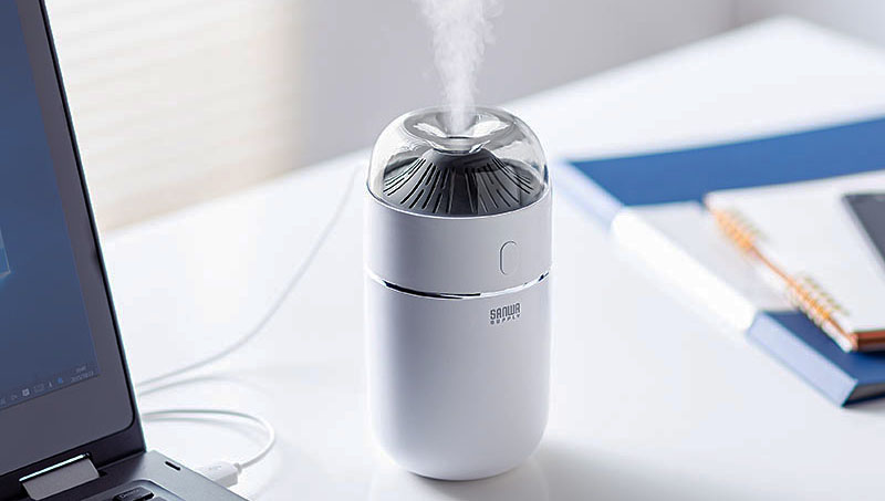 加湿器なのに6色に光る！インテリア性を高めた卓上モデル