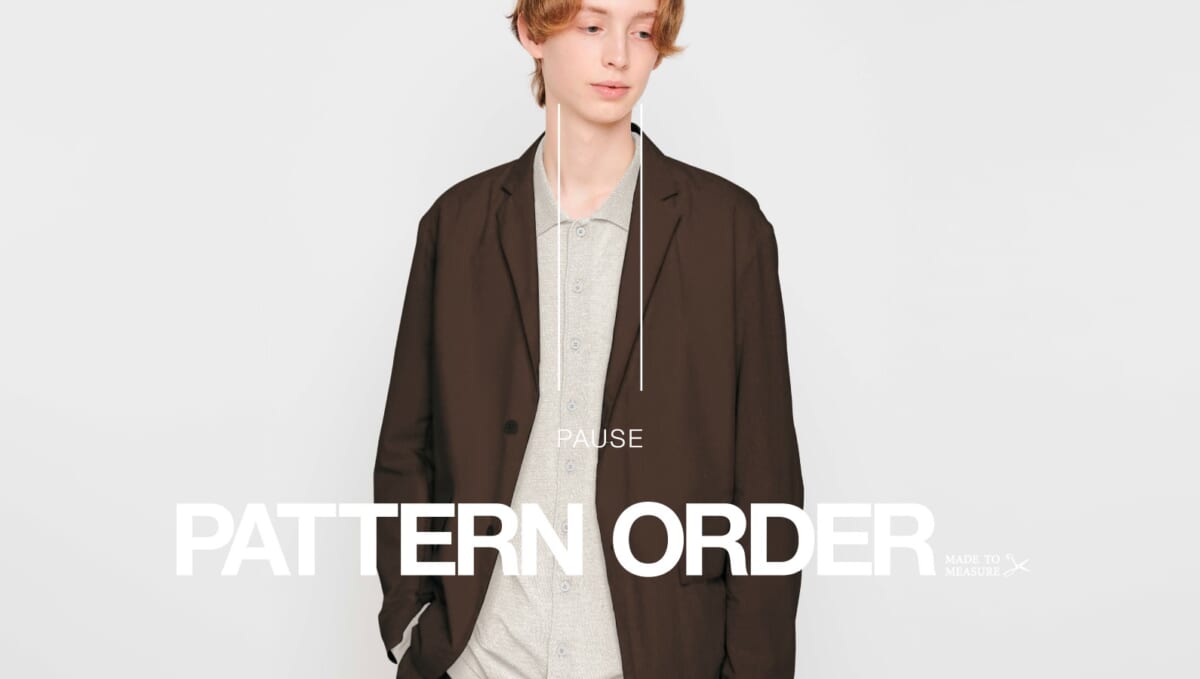 DESCENTE PAUSEの軽量セットアップをパターンオーダーできるサービスがスタート