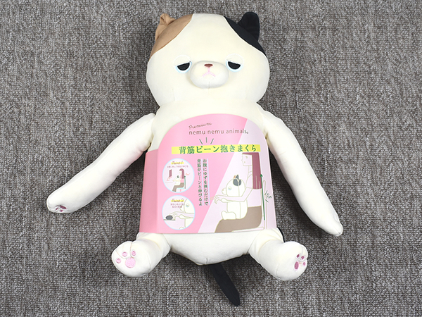 なんだこの可愛さ…「めざましテレビ」でも紹介された「背筋ピーン抱きまくら」の癒し度が高いっ!