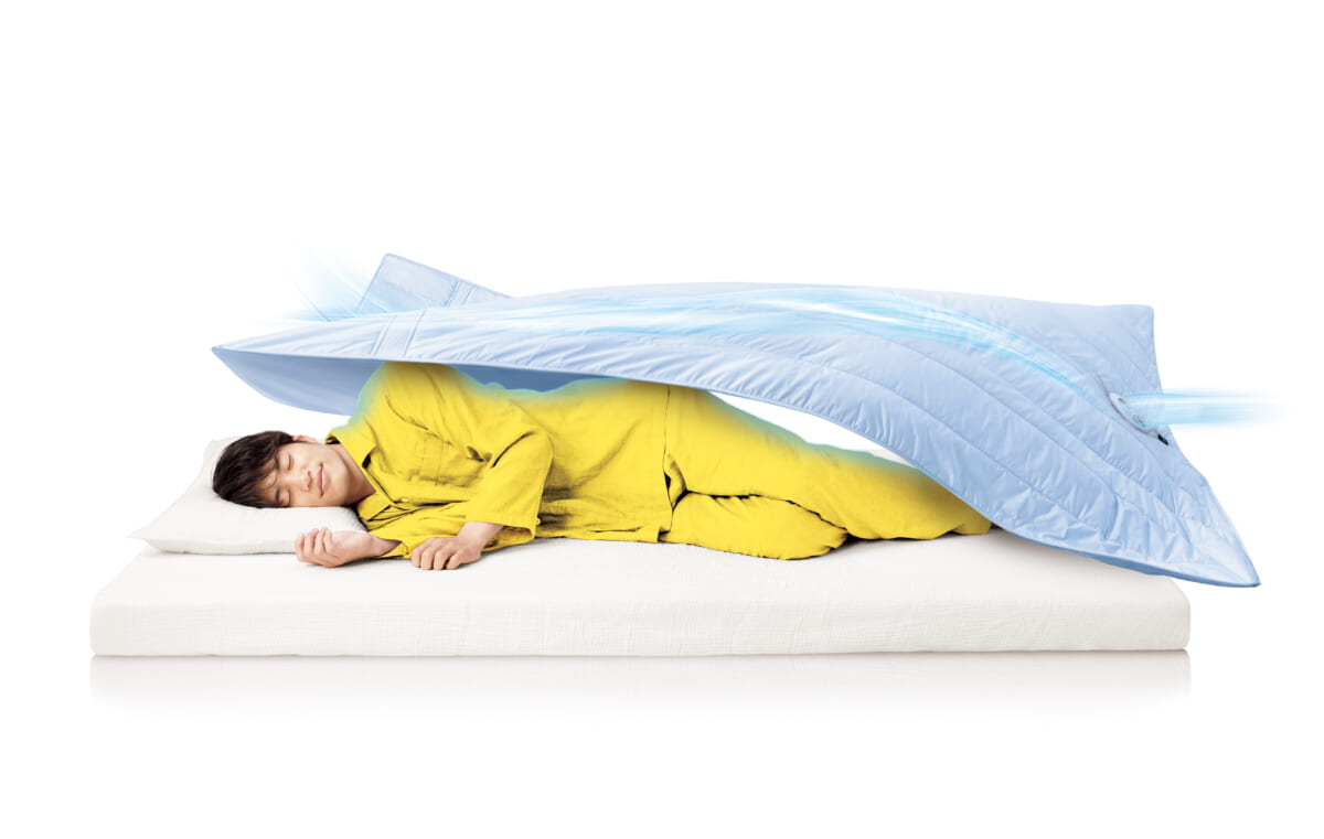これは寝心地良いかも、そよ風が当たる掛け布団「快眠寝具SOYO（そよ） 風ふとん」