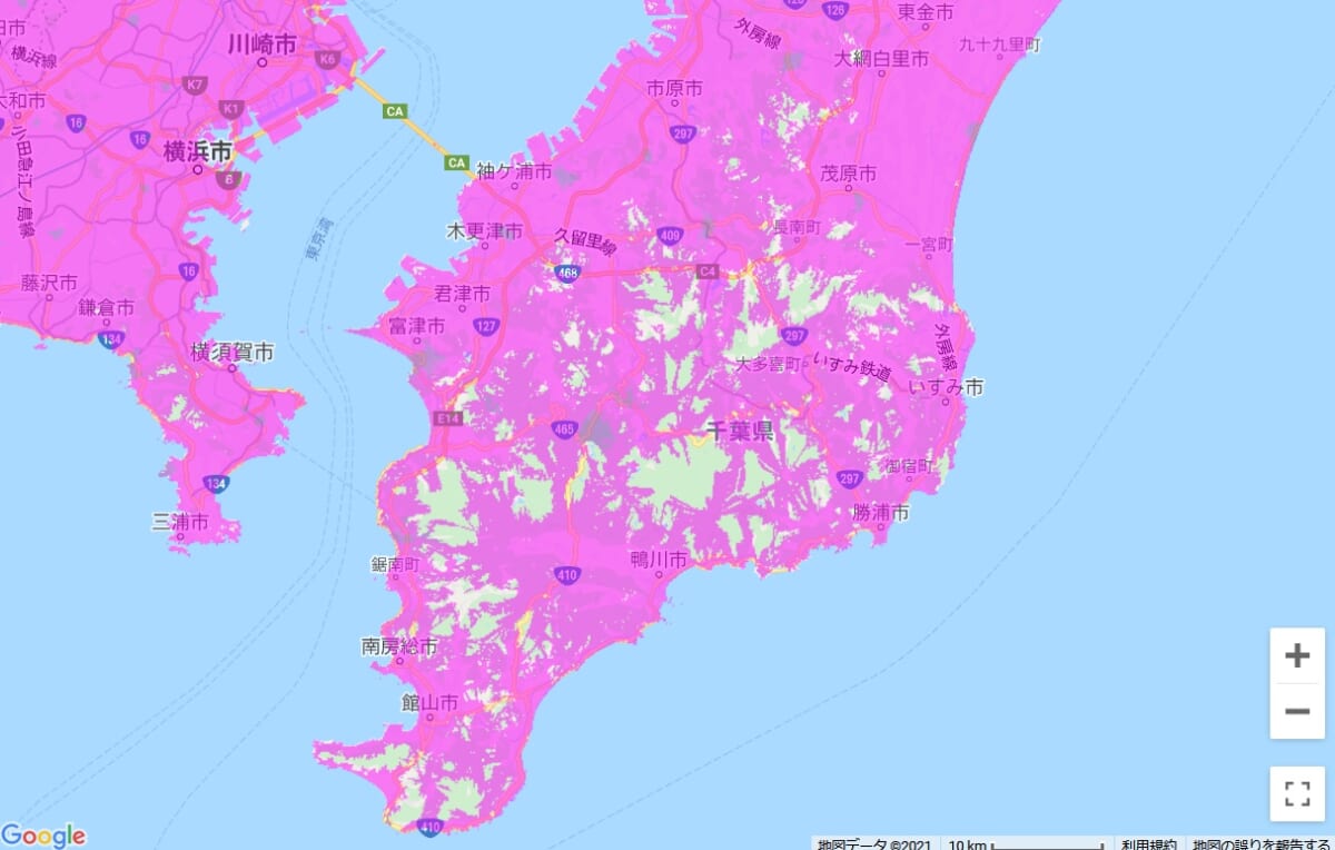 3キャリアのエリア対応