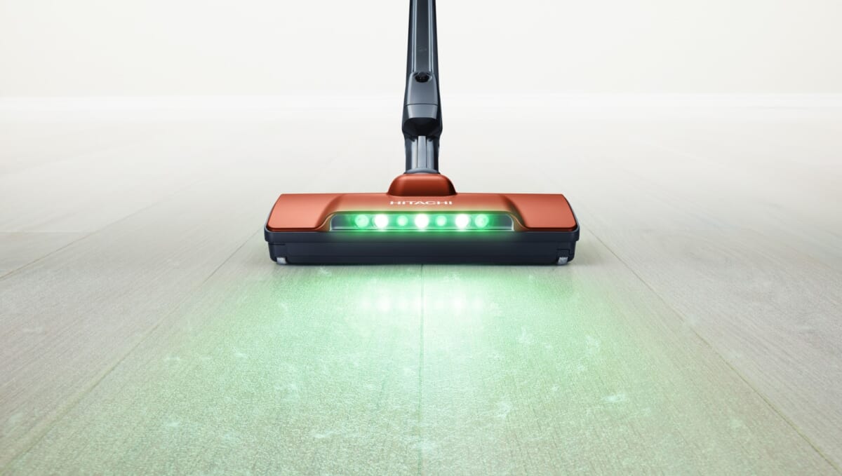 日立、ごみが見えやすい緑色LEDと髪の毛が絡まりにくいヘッド搭載の掃除機を発売