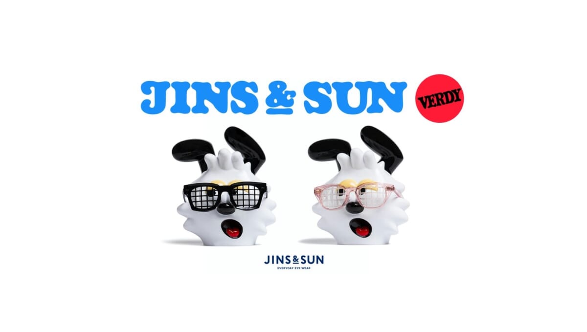 JINSがグラフィックアーティストのVERDY氏とコラボ、シーンに応じて使えるサングラス「JINS&SUN×VERDY」登場