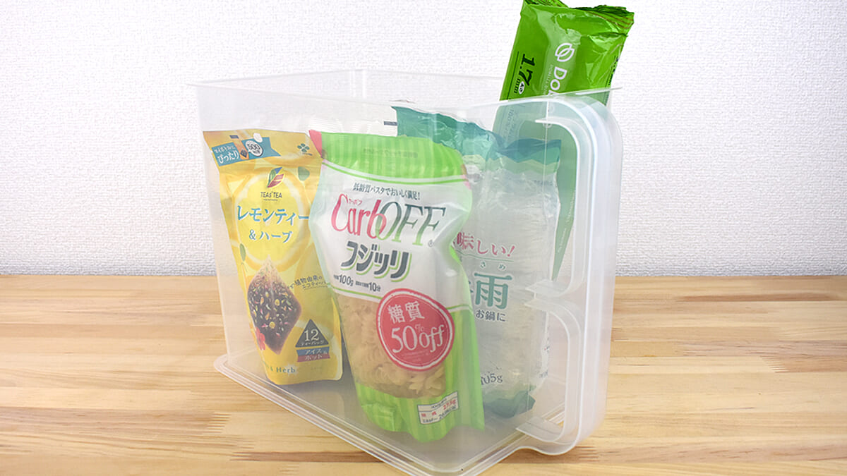 キッチンで大活躍する収納ケース！「吊り戸棚ストッカー Nブラン」レビュー