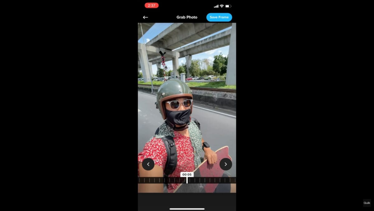 GoProの写真管理アプリ「Quik」がアップデート、ビデオのワンシーンを高画質画像で切り出すことが可能に