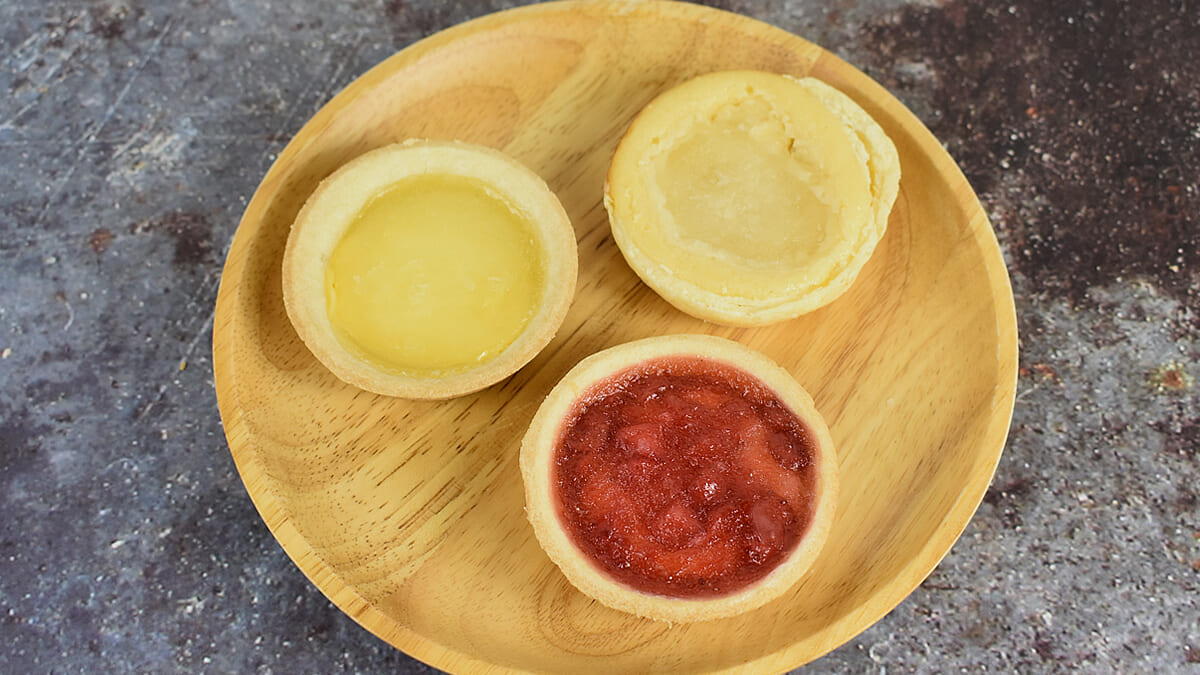 甘酸っぱい青春の味！「給食フルーツタルト3種セット」（釜庄）