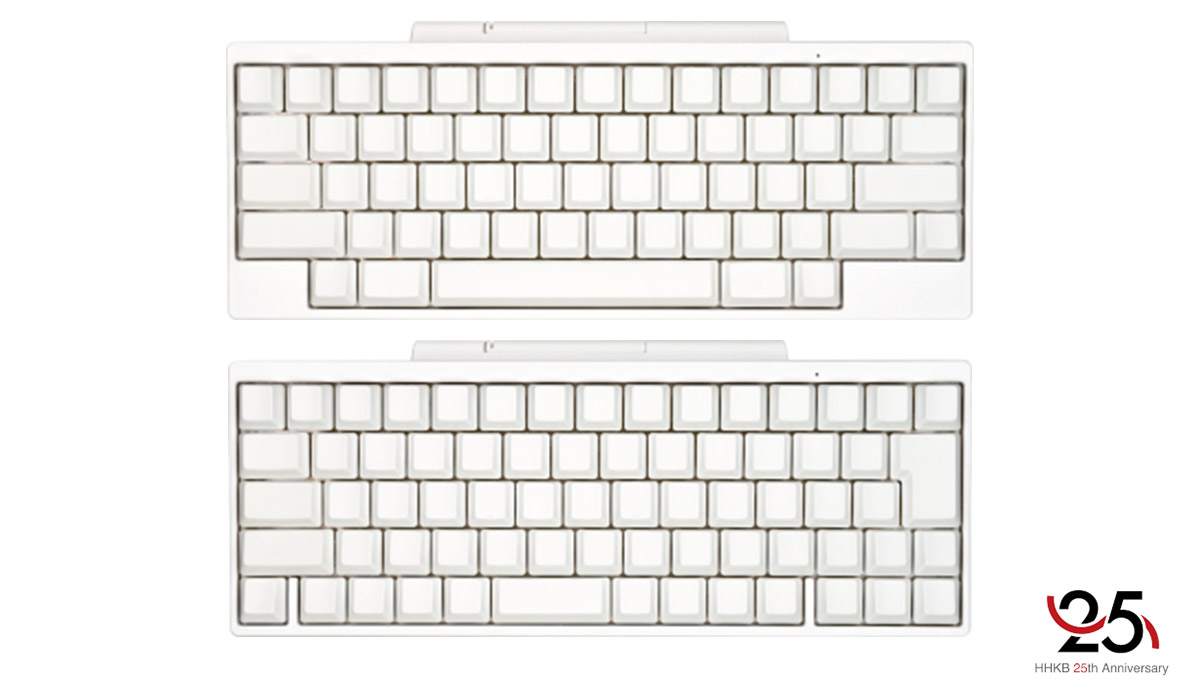 雪のように美しい純白のキーボード！ 「HHKB」25周年を記念した限定モデルが登場